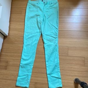 Teal jeans